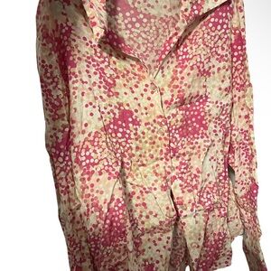 Kasper Pink and Cream Women's Top